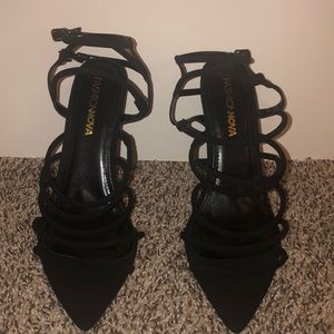 Black high heel sandals Fashionnova